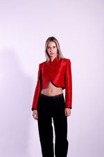 Load image into Gallery viewer, DECEMBER CROPPED JACKET RED