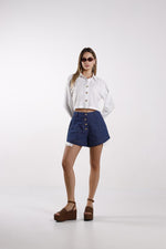 Load image into Gallery viewer, ZAHRA WHITE BLOUSE