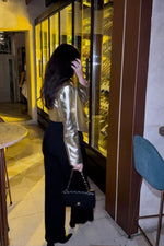 Load image into Gallery viewer, SCARLET DISCO CROPPED JACKET