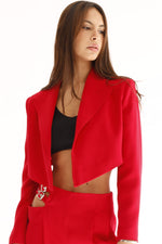 Load image into Gallery viewer, SCARLET CROPPED JACKET