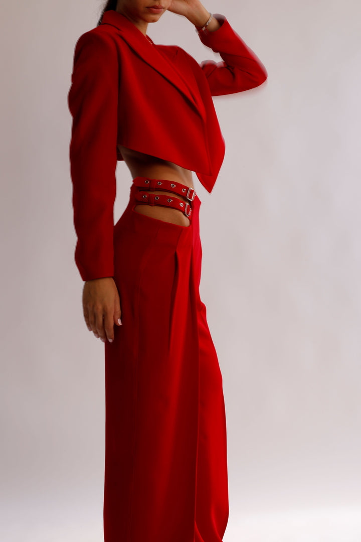 SCARLET TROUSERS