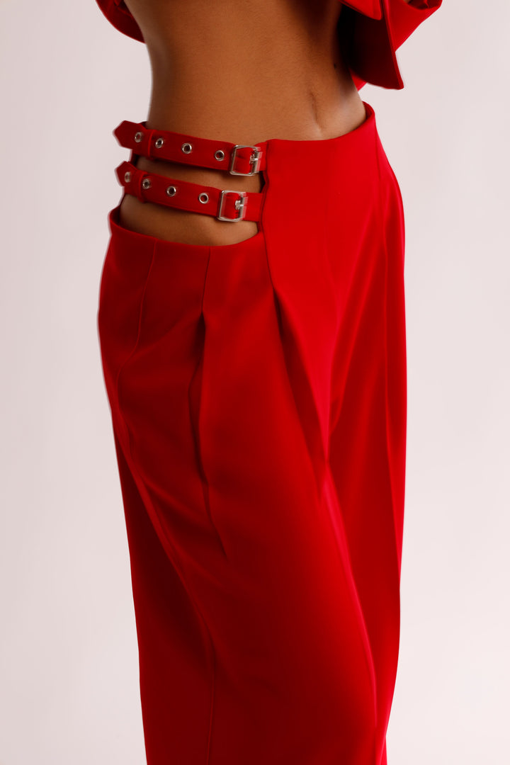 SCARLET TROUSERS