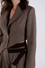 HALLOW CHECKED BLAZER