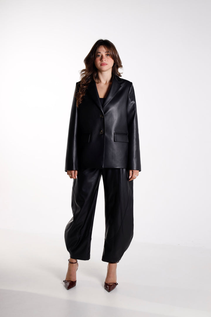 IVY LEATHER BLAZER