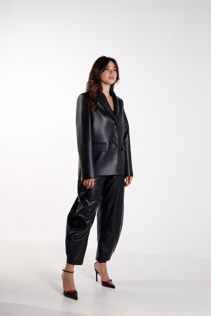 IVY LEATHER BLAZER