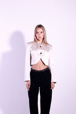 Load image into Gallery viewer, DECEMBER CROPPED JACKET PEARL