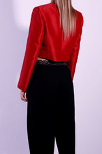 Load image into Gallery viewer, DECEMBER CROPPED JACKET RED