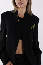 Load image into Gallery viewer, SAYAN TAILORED BLAZER BLACK